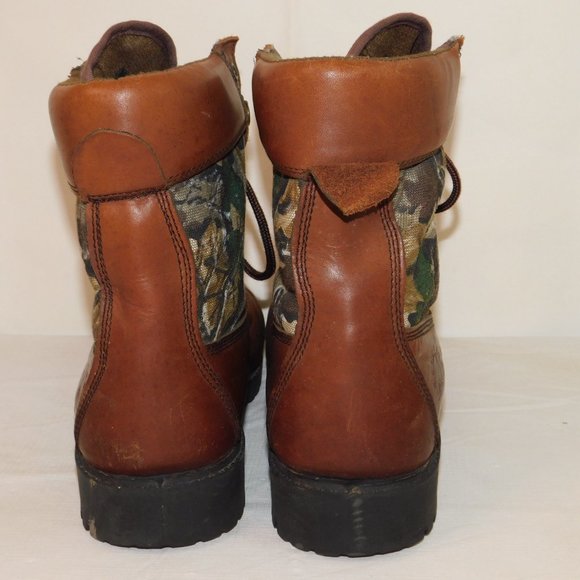 Black Rock Thinsulate Thermal Insulation Camo Work Hunting Lace Up Boots Size 12 - Picture 8 of 11